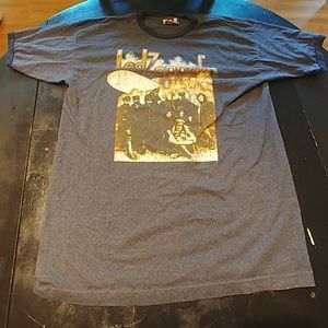 Vintage distressed Led Zeppelin ringer shirt large